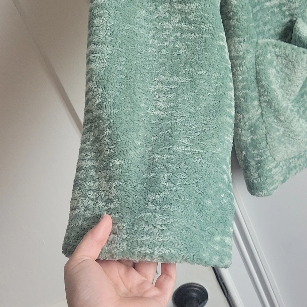 Vince Camuto-NWT-Green Faux Fur Jacket-Size Medium